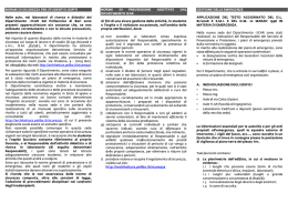 NORME DI SICUREZZA PER STUDENTI E OSPITI Nelle aule, nei