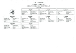 CALENDARIO - Asd Vicese 84