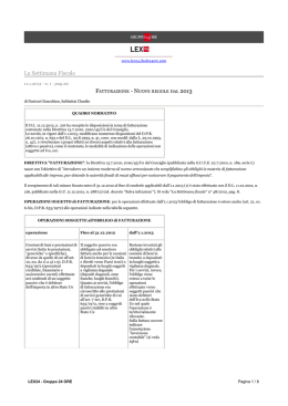 La Settimana Fiscale 2013