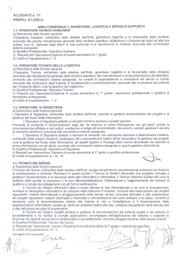 ALLEGATO n. 11: PROFILI E LIVELLI