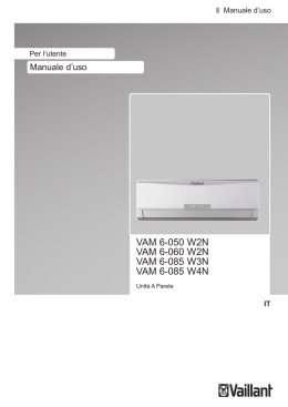 Istruzioni d`uso VAI6 multi 050 060 085