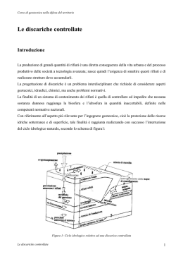 Le discariche controllate