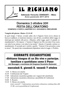 04 2 ottobre - parrocchia Ognissanti Milano