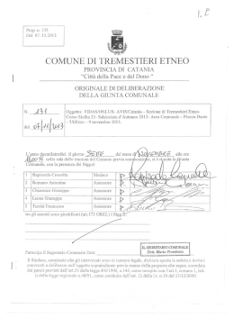 n.131 - delibera di giunta comunale