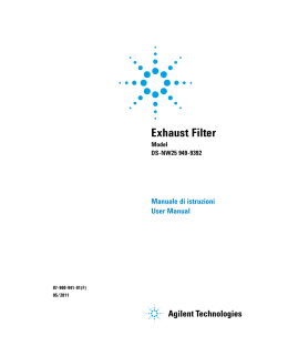 Exhaust Filter - Agilent Technologies