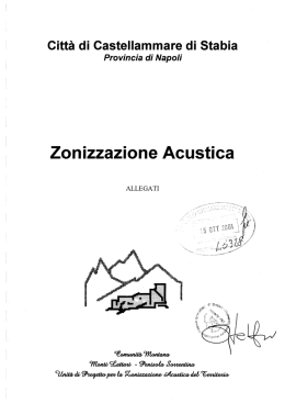 Zonizzazione Acustica - Citt&agrave; di Castellammare di Stabia