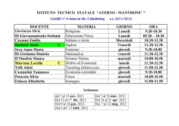 marted&igrave; - Istituto Tecnico Statale "Aterno