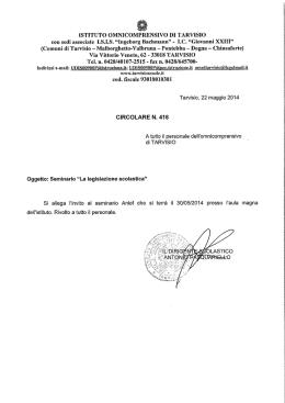 ISTITUTO OMNICOMPRENSIVO DI TARVISIO con sedi associate ISIS