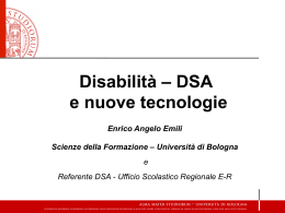 Disabilità – DSA e nuove tecnologie