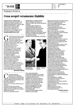 2011 Patrizia Caraveo Cosa scoprì veramente Hubble