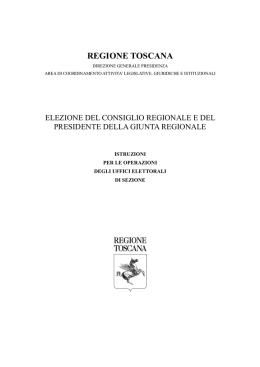 Istruzioni per le operazioni degli uffici elettorali