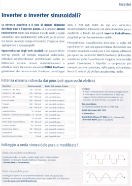 Inverter o inverter sinusoidali?
