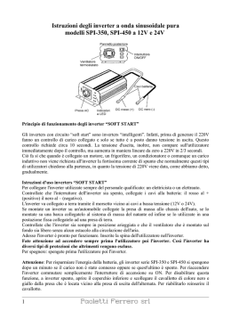 Istruzioni degli inverter a onda sinusoidale pura