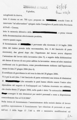 Sentenza del 21/03/2007 - Provincia di Forl&igrave;