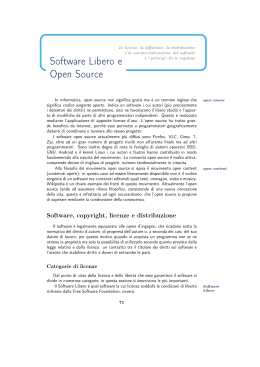 Software Libero e Open Source - Dipartimento di Matematica e
