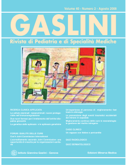 COP GAS 2-08 - Istituto Giannina Gaslini