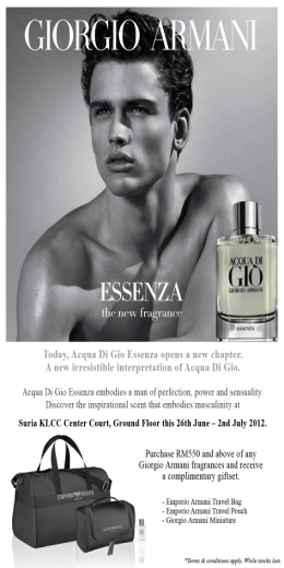 i ACOU`t Dl Today, Acqua Di Gio Essenza opens a new chapter. A