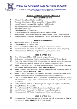 Attività svolte nel Triennio 2012-2014