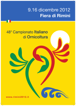 volantino - Classifiche Mostre Ornitologiche