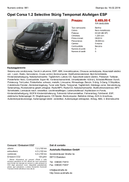 Opel Corsa 1.2 Selective 5türig Tempomat Alufelgen ESP Prezzo