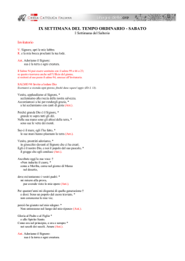 ix settimana del tempo ordinario - sabato