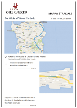 &ldquo;&Ugrave;&Icirc;I&Icirc;L CARDEDU MAPPA STRADALE