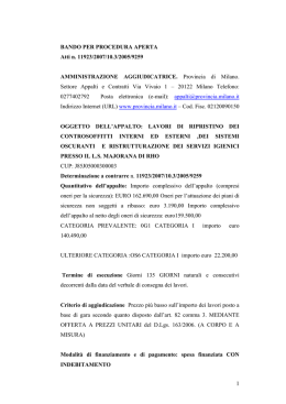 Lavori di ripristino dei controsoffitti interni ed esterni, dei sistemi
