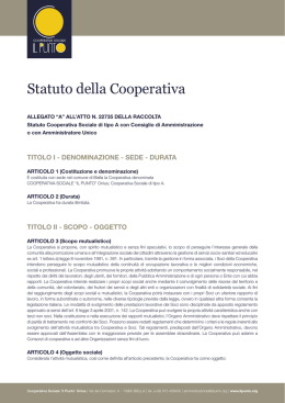 Scarica lo Statuto in formato pdf