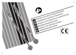 MANUALE DI USO E MANUTENZIONE OPERATOR`S