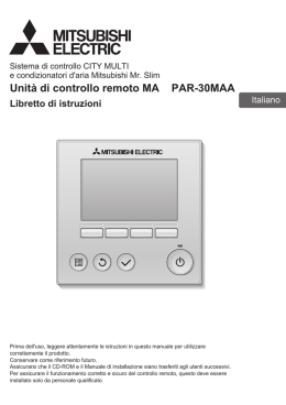 Unit&agrave; di controllo remoto MA PAR-30MAA