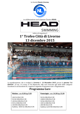 1° Trofeo Città di Livorno