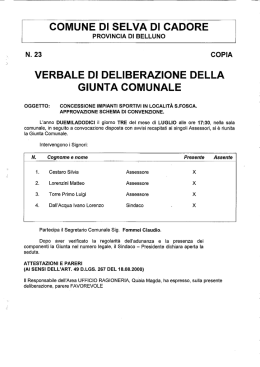 Delibera G.C. n. 23 del 03.07.2012