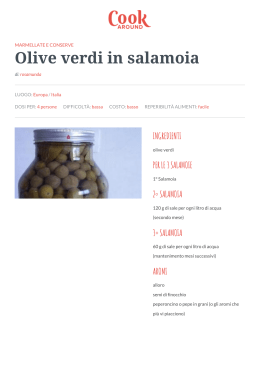 Ricetta Olive verdi in salamoia - GialloZafferano.it