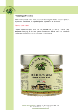 pate di olive verdi - Frantoio di Valnogaredo