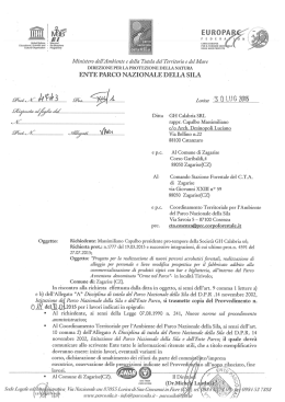 Progetto per la realizzazione di nuovi percorsi acrobatici(...) modifica