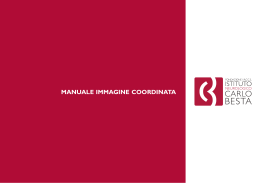 manuale immagine coordinata - Istituto Neurologico Carlo Besta