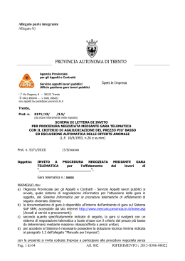 Pag. 1 di 64 All. 002 RIFERIMENTO - Provincia Autonoma di Trento
