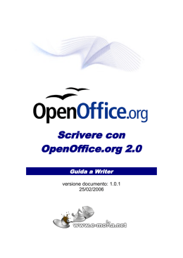 Scrivere con OpenOffice.org 2.0 - e