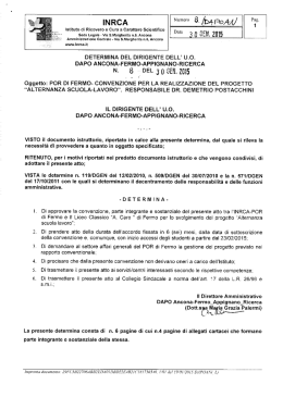convenzione per la realizzazione del progetto