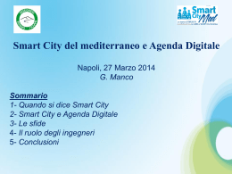 La Smart City - Ordine degli Ingegneri della provincia di Napoli