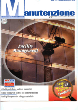 MANUTENZIONE Tecnica e Management