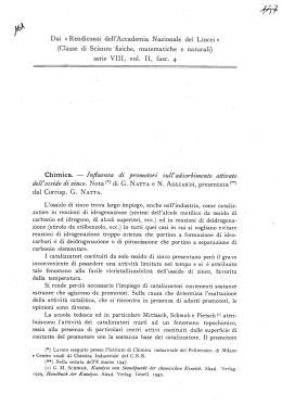 Influenza di promotori sull`adsorbimento attivato dall