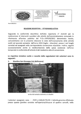 relazione intermedia novembre 2015