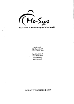 Sistemi e Tecnologie Medicali