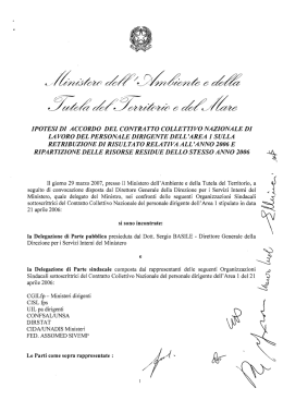 Accordo indennità di risultato