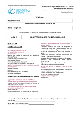 Mod. 4.02.C Addetto no food e funzioni ausiliarie