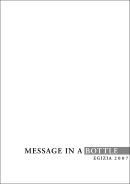 MESSAGE IN A BOTTLE