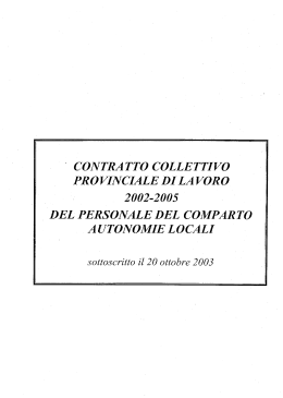 contra tto colle ttivo provinciale di la voro
