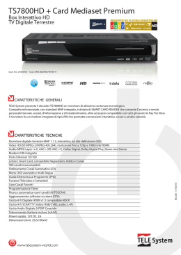 TS7800HD + Card Mediaset Premium