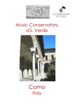 Music Conservatory «G. Verdi» Italy
